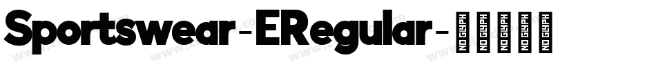 Sportswear-ERegular字体转换