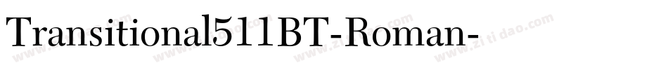 Transitional511BT-Roman字体转换