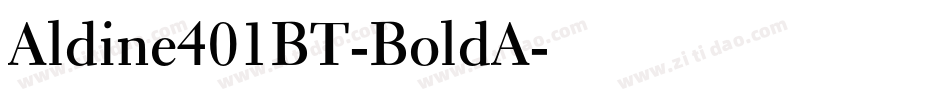 Aldine401BT-BoldA字体转换