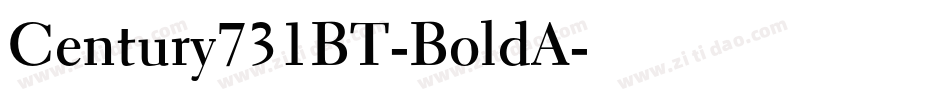Century731BT-BoldA字体转换