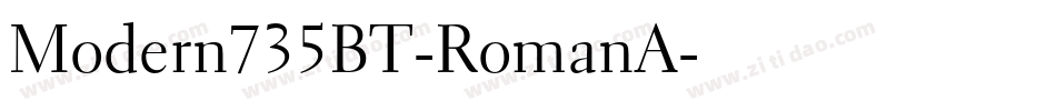 Modern735BT-RomanA字体转换
