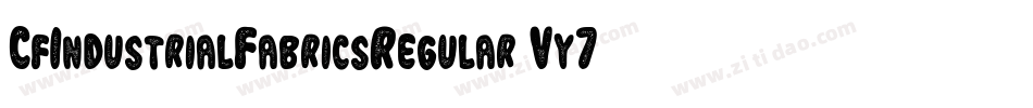 CfIndustrialFabricsRegular-Vy70字体转换