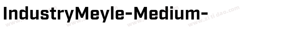 IndustryMeyle-Medium字体转换