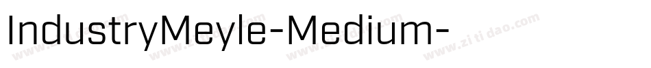 IndustryMeyle-Medium字体转换