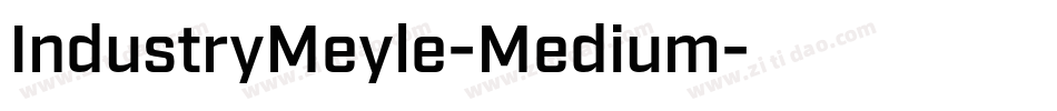 IndustryMeyle-Medium字体转换