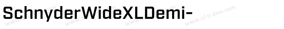 SchnyderWideXLDemi字体转换