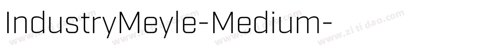 IndustryMeyle-Medium字体转换
