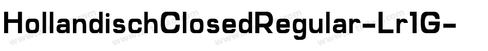 HollandischClosedRegular-Lr1G字体转换