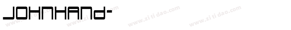 JOHNHAND字体转换