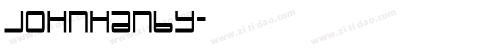 johnhanby字体转换