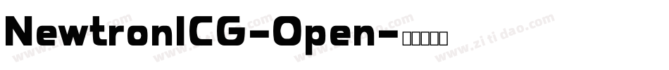 NewtronICG-Open字体转换