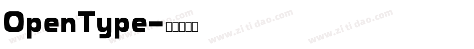 OpenType字体转换