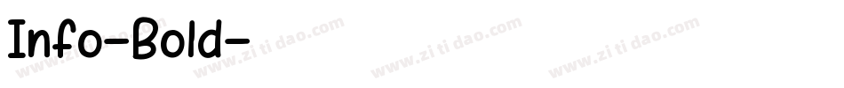 Info-Bold字体转换