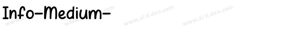 Info-Medium字体转换