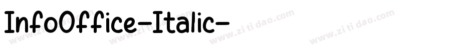 InfoOffice-Italic字体转换