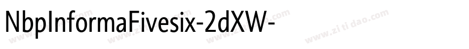 NbpInformaFivesix-2dXW字体转换