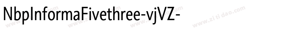 NbpInformaFivethree-vjVZ字体转换