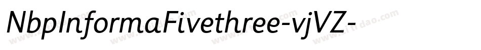 NbpInformaFivethree-vjVZ字体转换