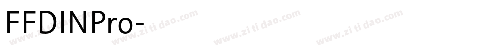 FFDINPro字体转换