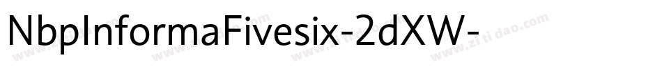 NbpInformaFivesix-2dXW字体转换