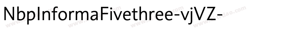 NbpInformaFivethree-vjVZ字体转换