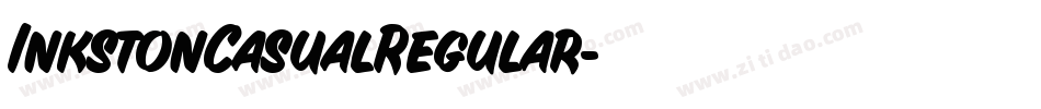 InkstonCasualRegular字体转换
