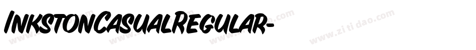 InkstonCasualRegular字体转换