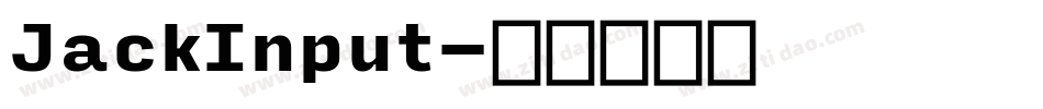 JackInput字体转换