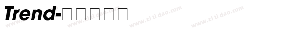 Trend字体转换