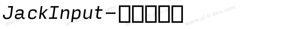 JackInput字体转换