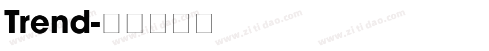 Trend字体转换