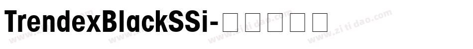 TrendexBlackSSi字体转换