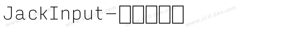 JackInput字体转换