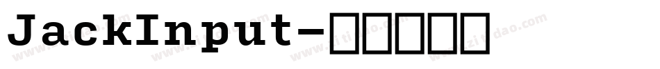 JackInput字体转换