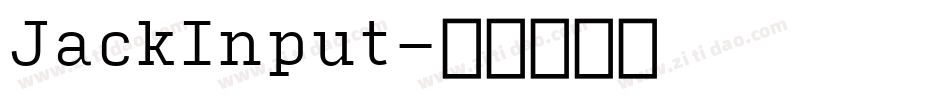 JackInput字体转换