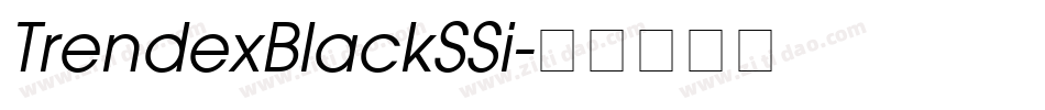 TrendexBlackSSi字体转换