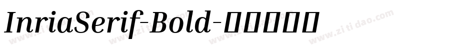 InriaSerif-Bold字体转换