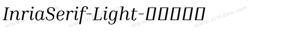 InriaSerif-Light字体转换