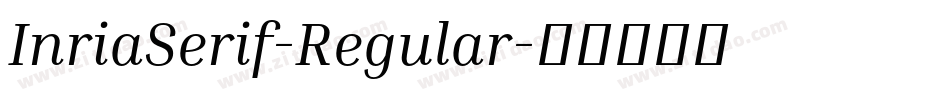 InriaSerif-Regular字体转换