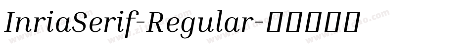 InriaSerif-Regular字体转换