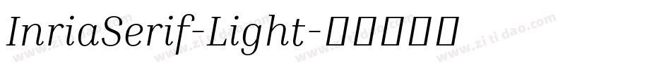 InriaSerif-Light字体转换
