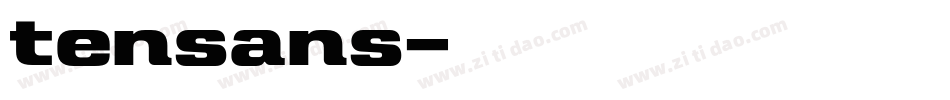 tensans字体转换