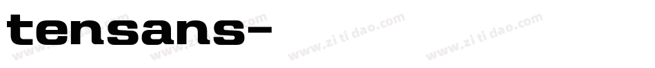 tensans字体转换