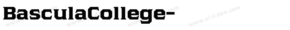 BasculaCollege字体转换