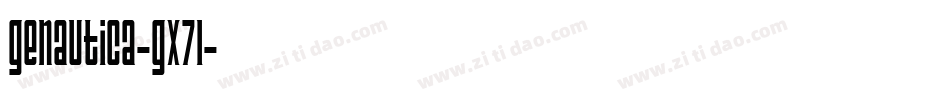GeNautica-gx71字体转换
