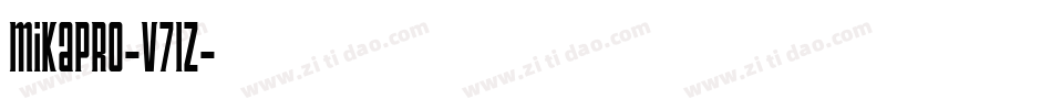 MikaPro-V71z字体转换