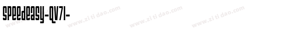 Speedeasy-qV71字体转换