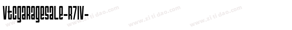 VtcGaragesale-R71V字体转换