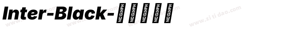 Inter-Black字体转换