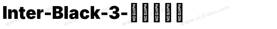 Inter-Black-3字体转换